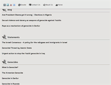 Tablet Screenshot of combatgenocide.org